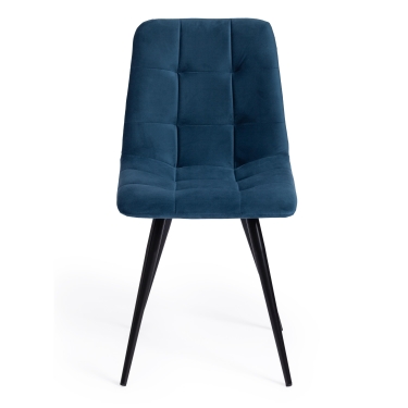 Стул Tetchair CHILLY mod. 7095-1 ткань/металл, 45x53х88 см, высота до сиденья 50 см, синий barkhat 29/черный