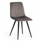 Стул Tetchair CHILLY X mod. 7096-1 ткань/металл, 45x53х88 см, высота до сиденья 50 см, серый barkhat 26/черный