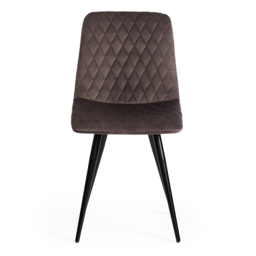 Стул Tetchair CHILLY X mod. 7096-1 ткань/металл, 45x53х88 см, высота до сиденья 50 см, темно-серый barkhat 14/черный