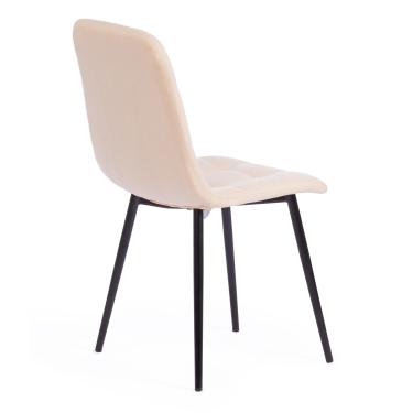 Стул Tetchair CHILLY MAX ткань/металл, 45 х 54 х 90 см , бежевый 08/черный