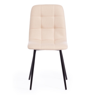 Стул Tetchair CHILLY MAX ткань/металл, 45 х 54 х 90 см , бежевый 08/черный