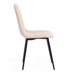 Стул Tetchair CHILLY MAX ткань/металл, 45 х 54 х 90 см , бежевый 08/черный