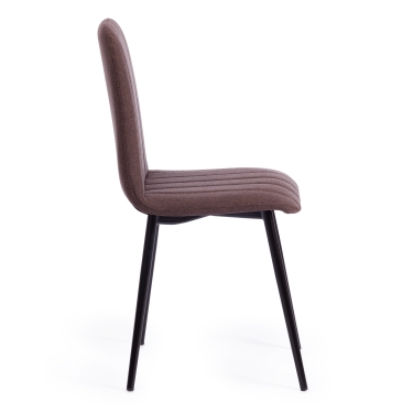 Стул Tetchair ARC ткань/металл, 46 х 52 х 88 см, коричневый 01/черный
