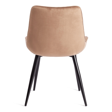 Стул Tetchair ABRUZZO mod. 8060 металл/вельвет, 52 х 63 х 85 см, коричневый HLR11/черный