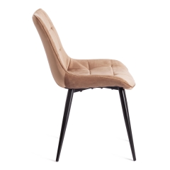 Стул Tetchair ABRUZZO mod. 8060 металл/вельвет, 52 х 63 х 85 см, коричневый HLR11/черный