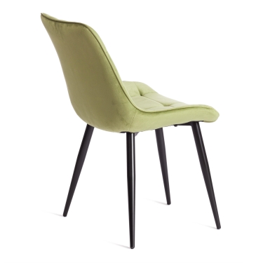Стул Tetchair ABRUZZO mod. 8060 металл/вельвет, 52 х 63 х 85 см, зеленый HLR 54/черный
