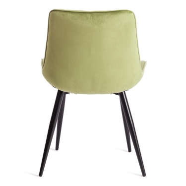 Стул Tetchair ABRUZZO mod. 8060 металл/вельвет, 52 х 63 х 85 см, зеленый HLR 54/черный