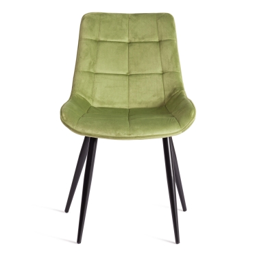 Стул Tetchair ABRUZZO mod. 8060 металл/вельвет, 52 х 63 х 85 см, зеленый HLR 54/черный