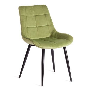 Стул Tetchair ABRUZZO mod. 8060 металл/вельвет, 52 х 63 х 85 см, зеленый HLR 54/черный