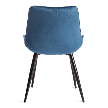 Стул Tetchair ABRUZZO mod. 8060 металл/вельвет, 52 х 63 х 85 см, синий HLR 63/черный