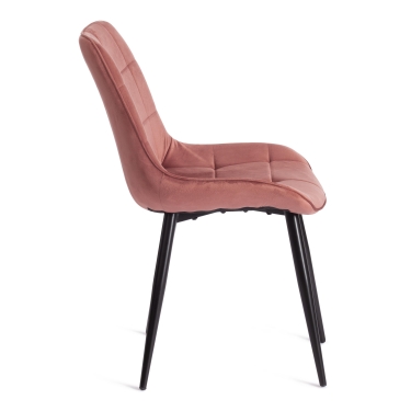 Стул Tetchair ABRUZZO mod. 8060 металл/вельвет, 52 х 63 х 85 см, коралловый HLR 44/черный