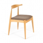 Стул мягкое сидение Tetchair BULL каркас бук, сиденье ткань, 54,55475см, Натуральный + Коричневый