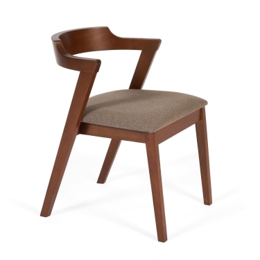 Стул мягкое сидение Tetchair VERSA Верса каркас бук, сиденье ткань, 54,55674см, Коричневый
