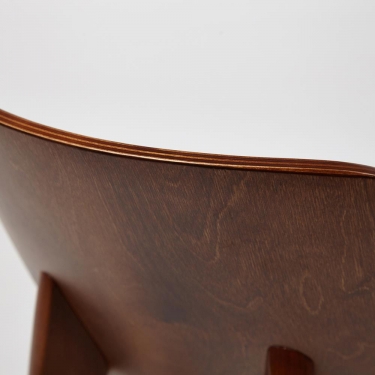 Стул Tetchair DIAMANTE мягкое сидение бук, 42x42x85см, коричневый, ткань Крекс Милк