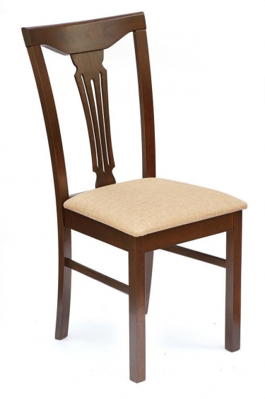 Стул Tetchair Гермес/ Hermes дерево гевея, 43х49х94см, Cappuchino , ткань песочная Jaffy 104-58