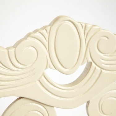 Стул Tetchair Андромеда/ Andromeda дерево гевея, 47х55,5х107 см, Ivory white, ткань коричневая S168-7