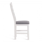 Стул Tetchair ROSARIO Многослойная фанера, 39 х 39 х 99 см, white, ткань темно-серая 150