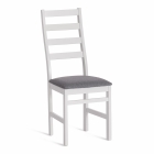 Стул Tetchair ROSARIO Многослойная фанера, 39 х 39 х 99 см, white, ткань темно-серая 150