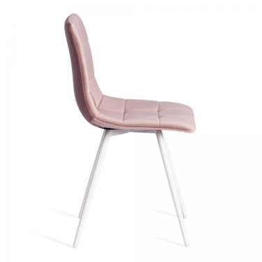 Стул Tetchair CHILLY mod. 7095-1 ткань/металл, 45x53х88 см, высота до сиденья 50 см, лавандовый barkhat 17/белый