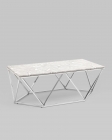 Журнальный столик Stool Group Авалон silver 12266 Серый мрамор