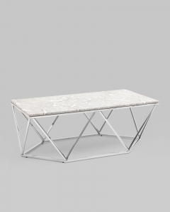Журнальный столик Stool Group Авалон silver 12266 Серый мрамор