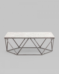 Журнальный столик Stool Group Авалон black 12266 Серый мрамор
