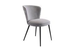 Стул Адам Мебельсон CHS.09 серый велюр/черный