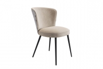 Стул Адам Мебельсон CHS.09 пломбир велюр/черный