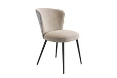 Стул Адам Мебельсон CHS.09 пломбир велюр/черный