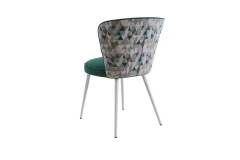 Стул Адам Мебельсон CHS.09 зеленый велюр/белый