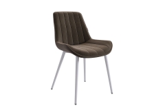 Стул Мебельсон Лари CHS.06 синий велюр/белый