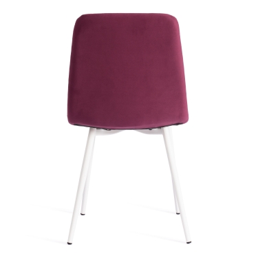 Стул Tetchair CHILLY MAX Велюр/металл , 45 х 54 х 90 см , темная фуксия/белый