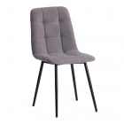 Стул Tetchair CHILLY MAX Велюр/металл , 45 х 54 х 90 см , темно-серый/черный