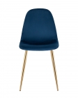 Стул Stool Group Валенсия SN gold велюр Темно-синий