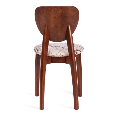 Стул Tetchair DIAMANTE мягкое сидение бук, 42x42x85см, коричневый, ткань Крекс Беж