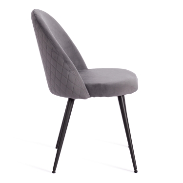 Стул Tetchair MONRO mod. 5144 металл/вельвет, 51x56x84 см, серый HLR 21/черный
