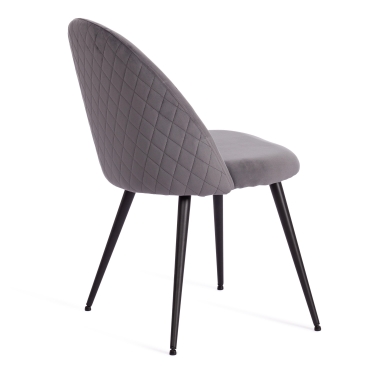 Стул Tetchair MONRO mod. 5144 металл/вельвет, 51x56x84 см, серый HLR 21/черный