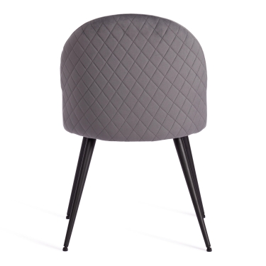 Стул Tetchair MONRO mod. 5144 металл/вельвет, 51x56x84 см, серый HLR 21/черный
