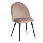 Стул Tetchair MONRO mod. 5144 металл/вельвет, 51x56x84 см, серо-бежевый HLR-9/черный