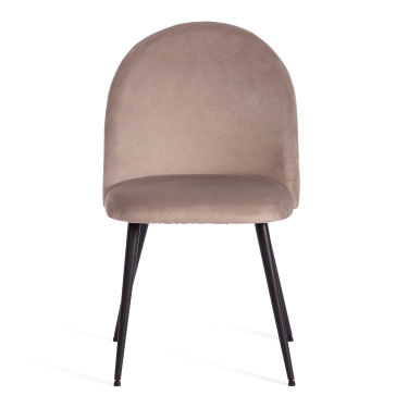 Стул Tetchair MONRO mod. 5144 металл/вельвет, 51x56x84 см, серо-бежевый HLR-9/черный