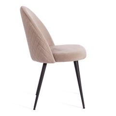 Стул Tetchair MONRO mod. 5144 металл/вельвет, 51x56x84 см, серо-бежевый HLR-9/черный