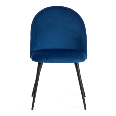 Стул Tetchair MONRO mod. 5144 металл/вельвет, 51x56x84 см, синий HLR 64/черный