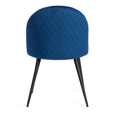 Стул Tetchair MONRO mod. 5144 металл/вельвет, 51x56x84 см, синий HLR 64/черный