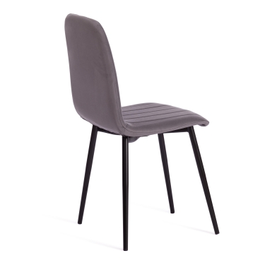 Стул ARC Tetchair ARC Велюр/металл , 46 х 52 х 88 см, темно-серый/черный