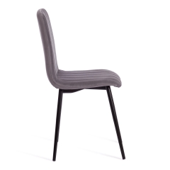 Стул ARC Tetchair ARC Велюр/металл , 46 х 52 х 88 см, темно-серый/черный