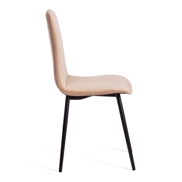 Стул Tetchair ARC Велюр/металл , 46 х 52 х 88 см, бежевый/черный