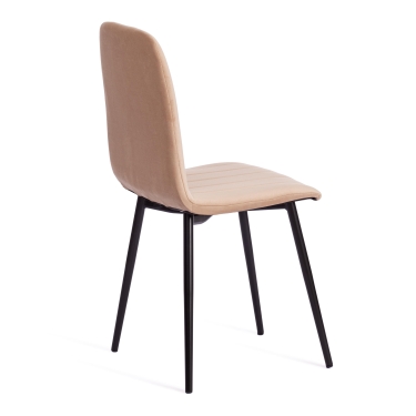 Стул Tetchair ARC Велюр/металл , 46 х 52 х 88 см, бежевый/черный