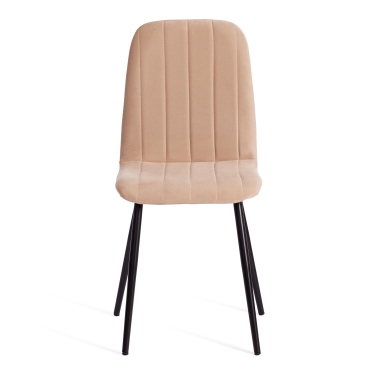 Стул Tetchair ARC Велюр/металл , 46 х 52 х 88 см, бежевый/черный