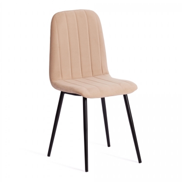 Стул Tetchair ARC Велюр/металл , 46 х 52 х 88 см, бежевый/черный