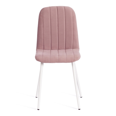 Стул Tetchair ARC Велюр/металл , 46 х 52 х 88 см, пыльно-розовый/белый